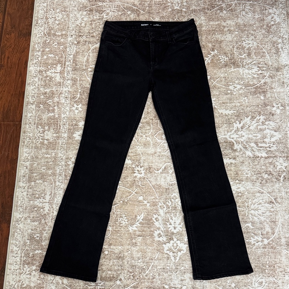 Old Navy Black Bootcut Jeans - size 6 / like new